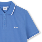 Plain cotton piqu&eacute; polo shirt BOSS 
                    BOY