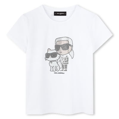 Short-sleeved T-shirt KARL LAGERFELD KIDS GIRL