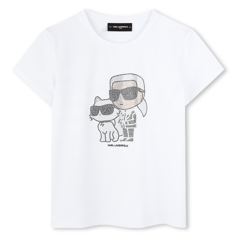Short-sleeved T-shirt KARL LAGERFELD KIDS 
                        GIRL