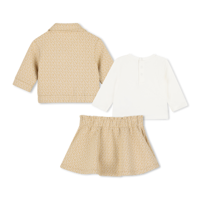 Cardigan, t-shirt and skirt set MICHAEL KORS GIRL