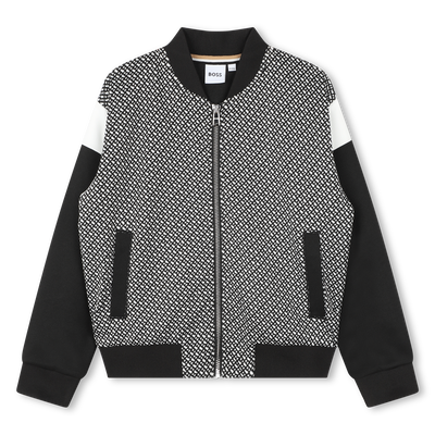 Two-Tone Zip-Up Cardigan BOSS GIRL