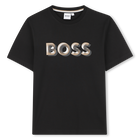 Short-sleeved T-shirt, BLACK, hi-res