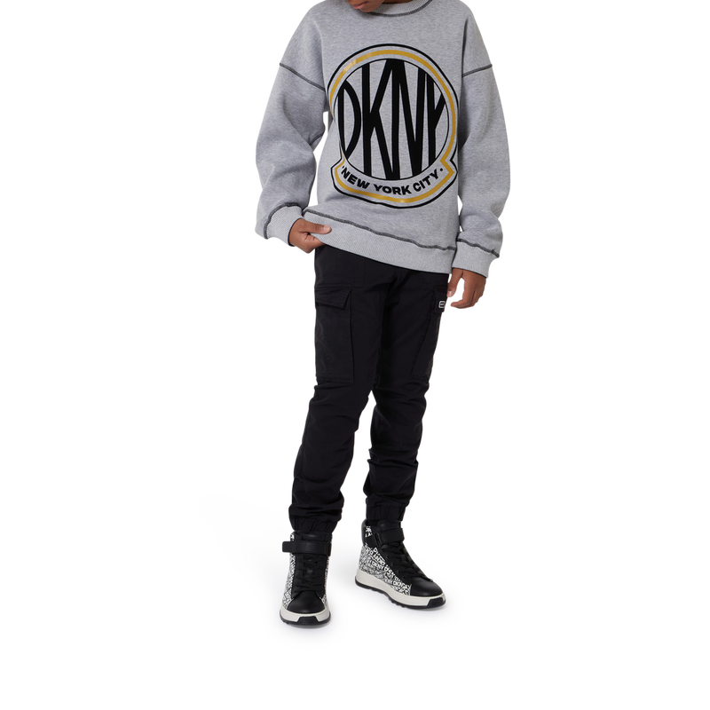 Cotton multi-pocket trousers DKNY 
                        BOY