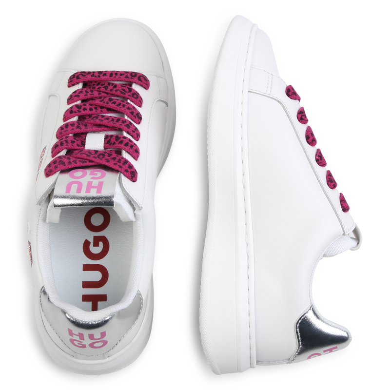 Printed Lace-Up Sneakers HUGO 
                        GIRL