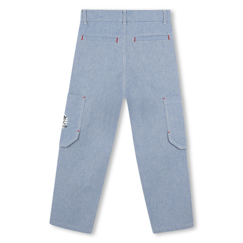 Cotton trousers with pockets KENZO KIDS 
                        BOY