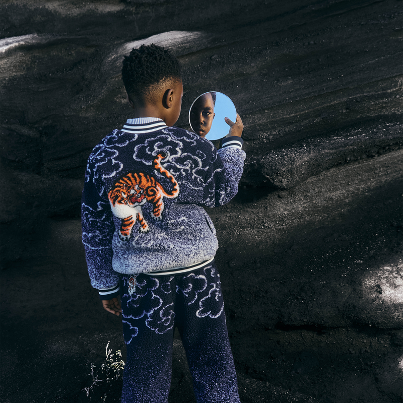 Fluffy fleece jacket KENZO KIDS 
                        UNISEX