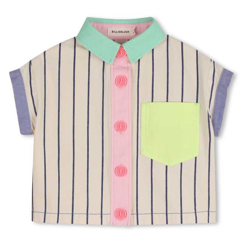 STRIPED SHORT-SLEEVED SHIRT BILLIEBLUSH 
                        GIRL