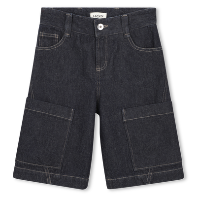 DENIM BERMUDA SHORTS LANVIN BOY
