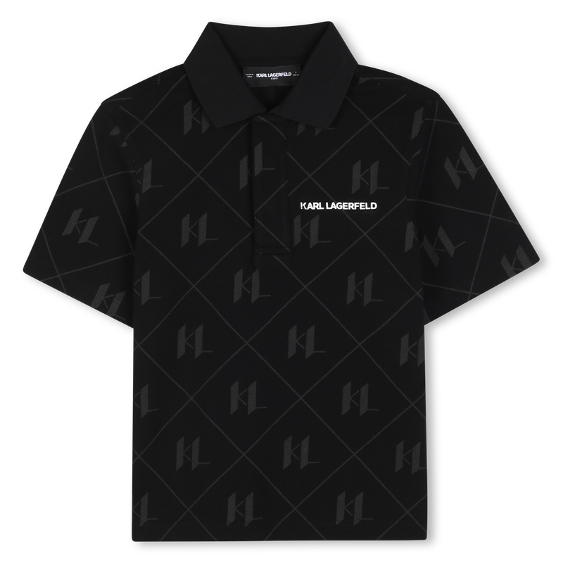 Short sleeve polo KARL LAGERFELD KIDS 
                        BOY
