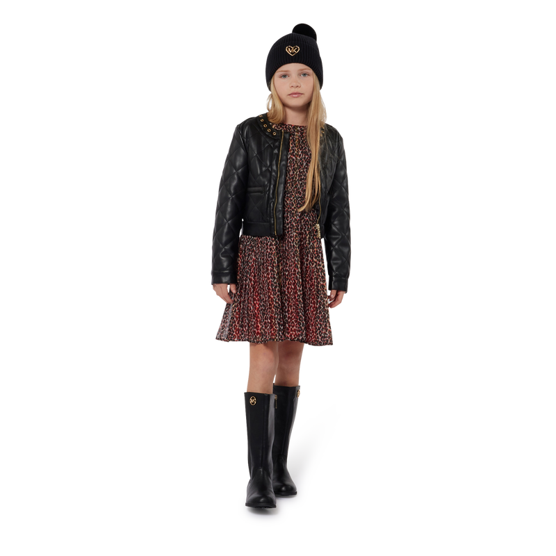 Voile-lined printed dress MICHAEL KORS 
                        GIRL