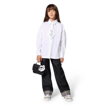 Long sleeve shirt KARL LAGERFELD KIDS GIRL