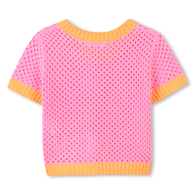 Two-tone crochet T-shirt BILLIEBLUSH 
                        GIRL