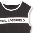 Sleeveless dress with pockets KARL LAGERFELD KIDS 
                    GIRL