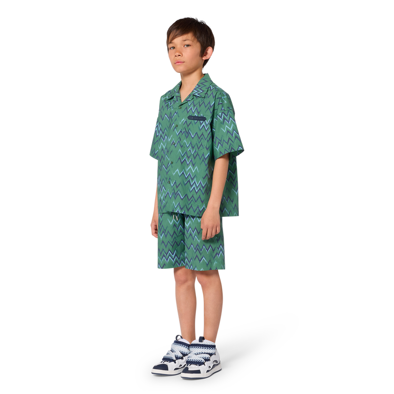 POPLIN BERMUDA SHORTS LANVIN 
                        BOY