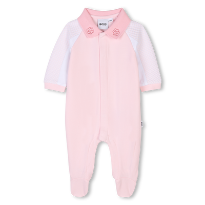 Polo-neck panelled pyjamas BOSS GIRL