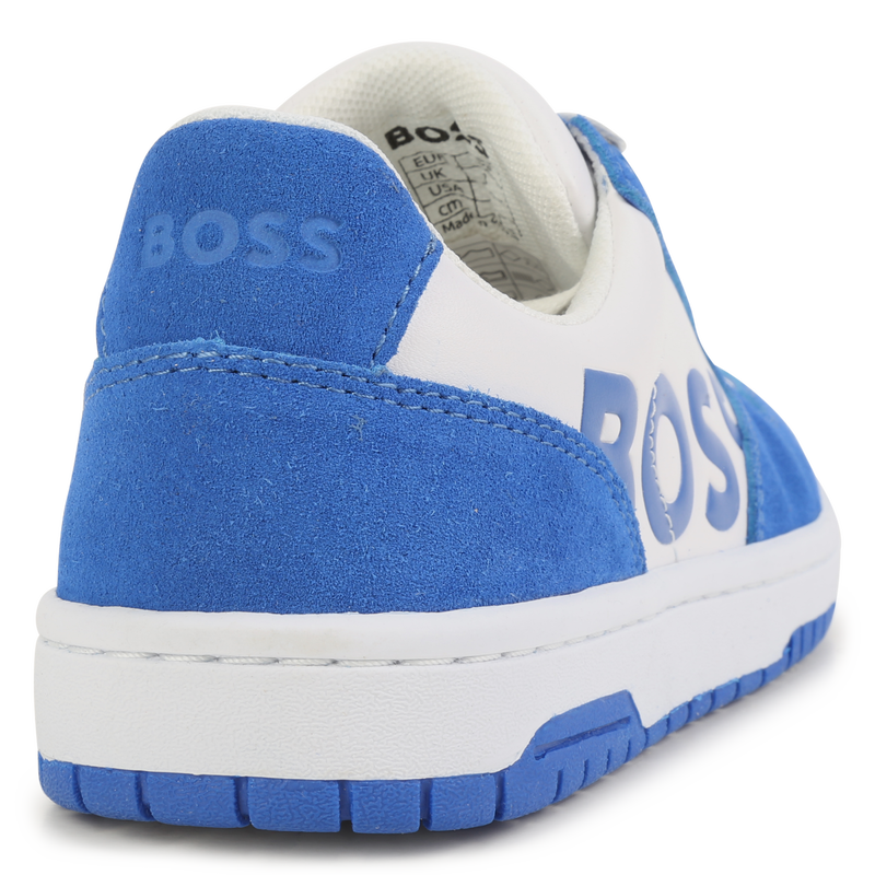 Lace-up logo trainers