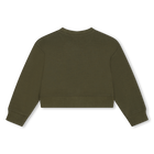 Cropped fleece sweatshirt MARC JACOBS 
                    GIRL