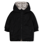 Reversible hooded down jacket KARL LAGERFELD KIDS 
                    BOY