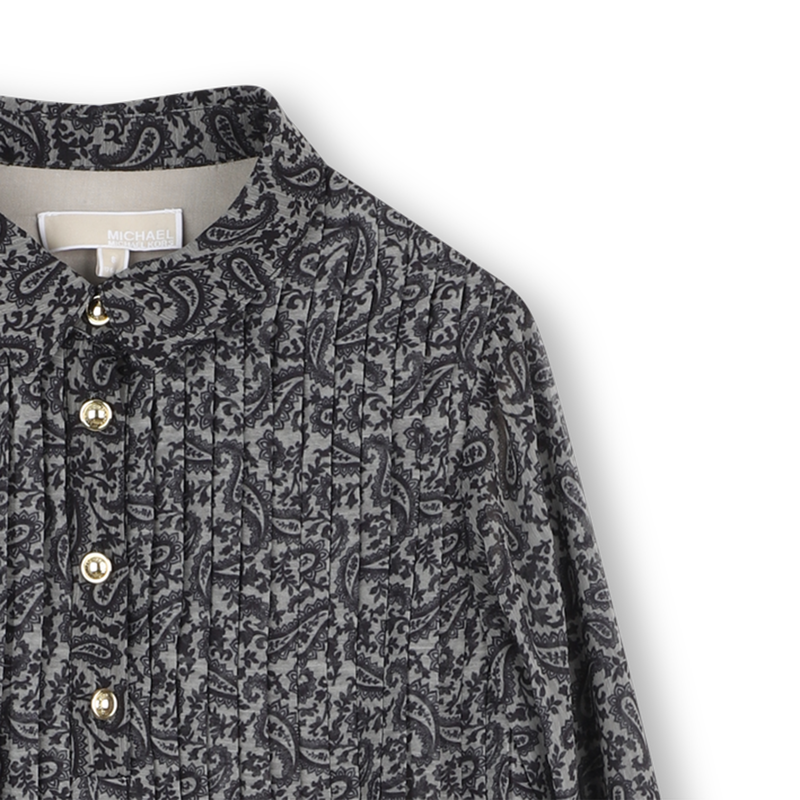 Long sleeve pleated dress MICHAEL KORS 
                        GIRL