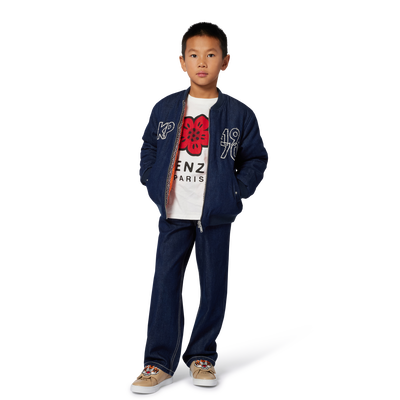 Long-sleeved jersey T-shirt KENZO KIDS UNISEX