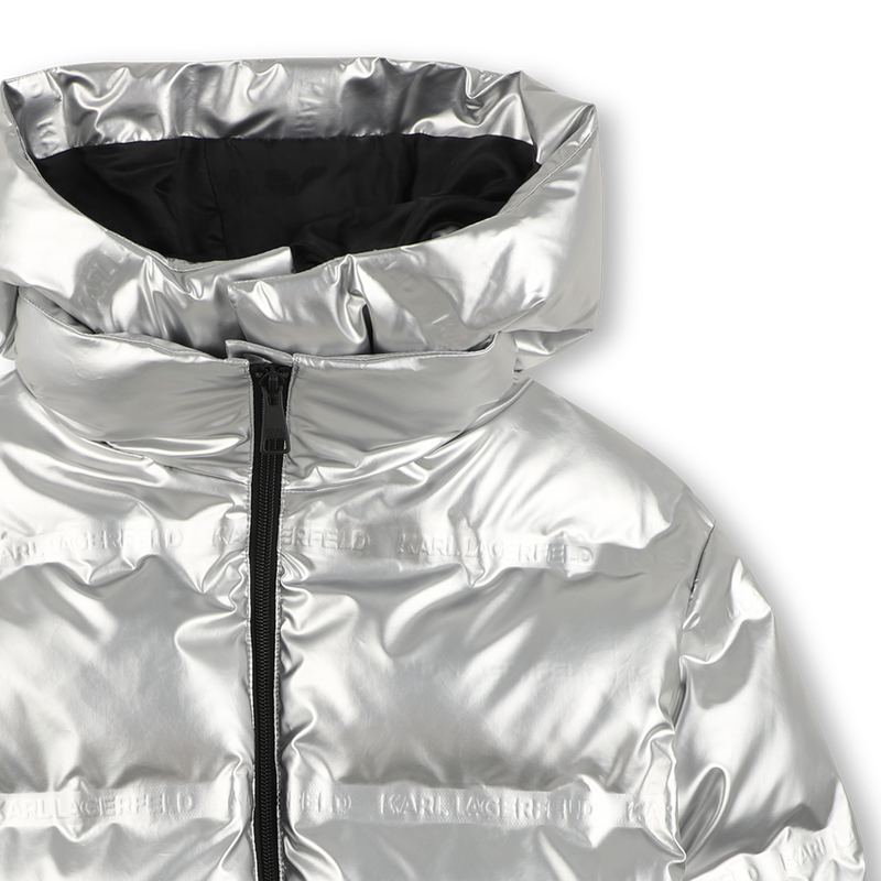 Hooded down jacket KARL LAGERFELD KIDS 
                        GIRL