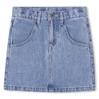 Denim skirt with diamant&eacute;s MARC JACOBS 
                    GIRL