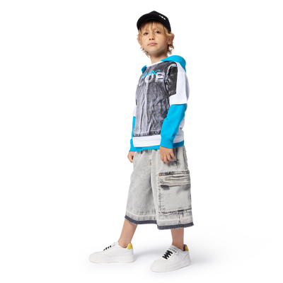 Long denim Bermuda shorts MARC JACOBS BOY