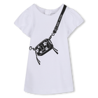 Dress with voluminous sleeves, WHITE, hi-res