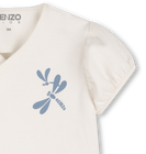 T-shirt, bucket hat and bib set KENZO KIDS 
                    GIRL