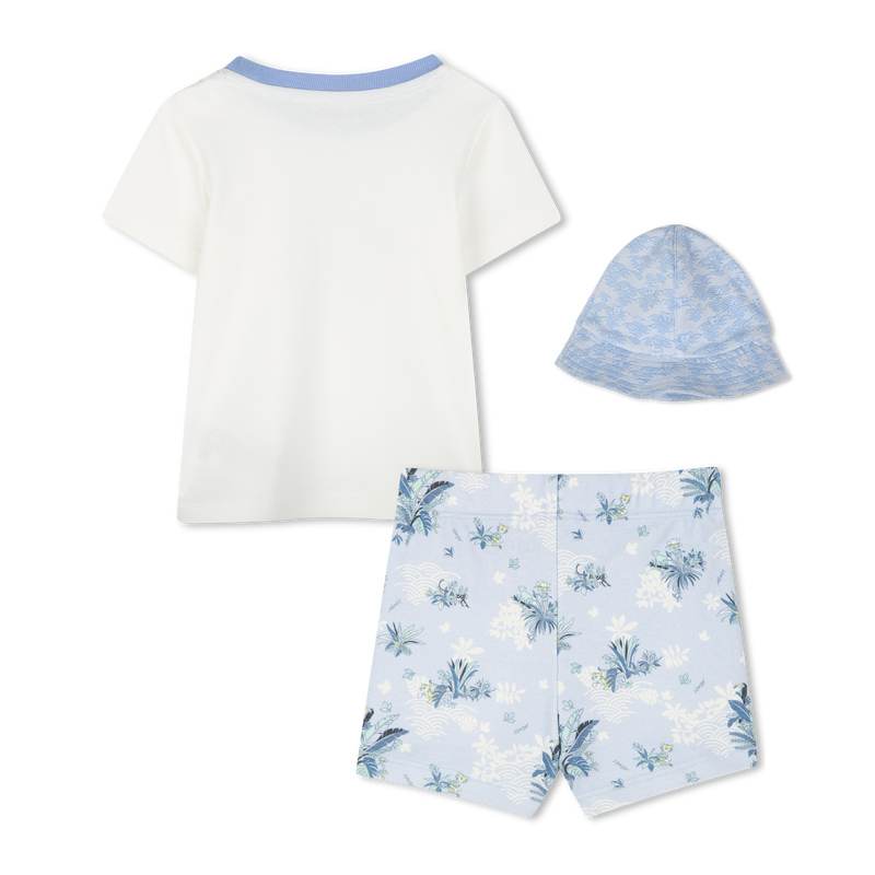 T-shirt, shorts and hat set KENZO KIDS 
                        BOY