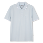 Short-sleeved polo shirt, PALE BLUE, hi-res