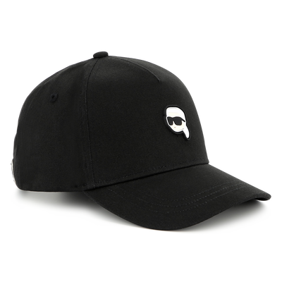 Adjustable cotton cap KARL LAGERFELD KIDS BOY