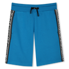 Bermudas with side stripes, TURQUOISE, hi-res
