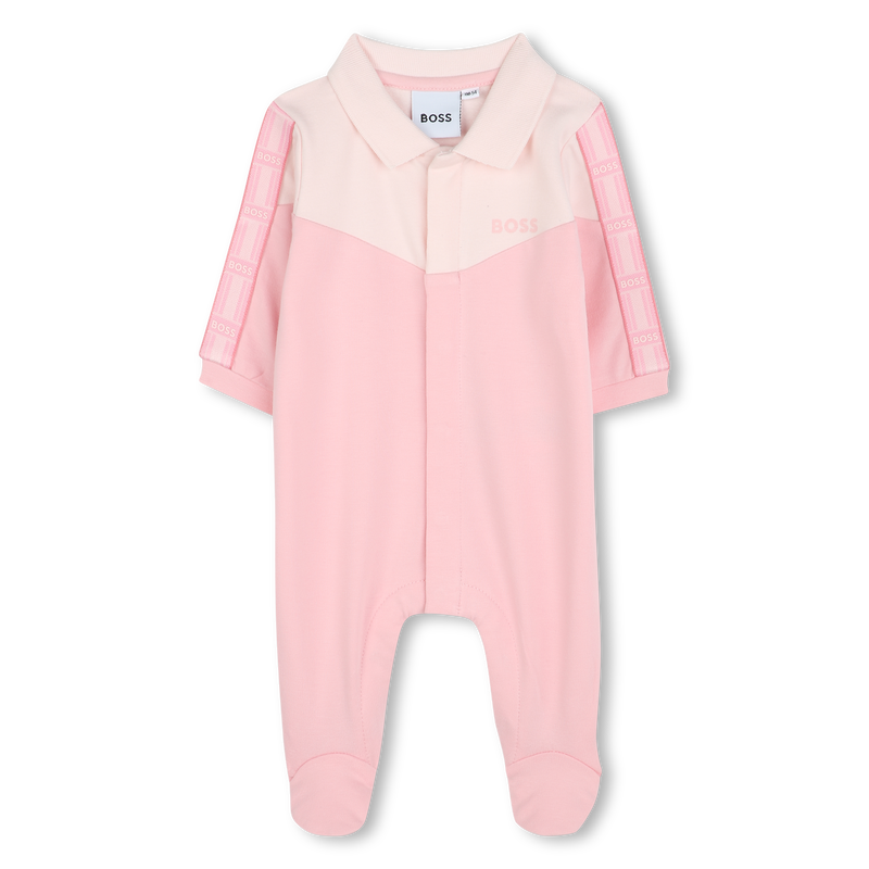 Polo-neck panelled pyjamas BOSS 
                        GIRL