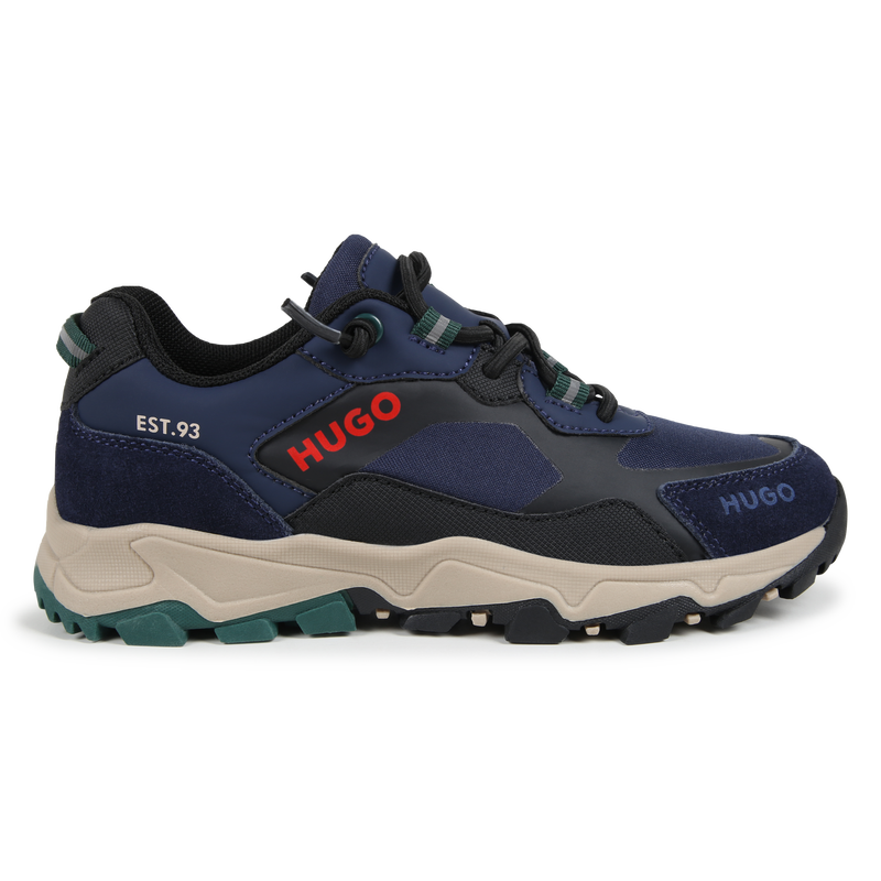 Multi-material trainers HUGO 
                        BOY