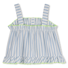Striped top with straps BILLIEBLUSH 
                    GIRL