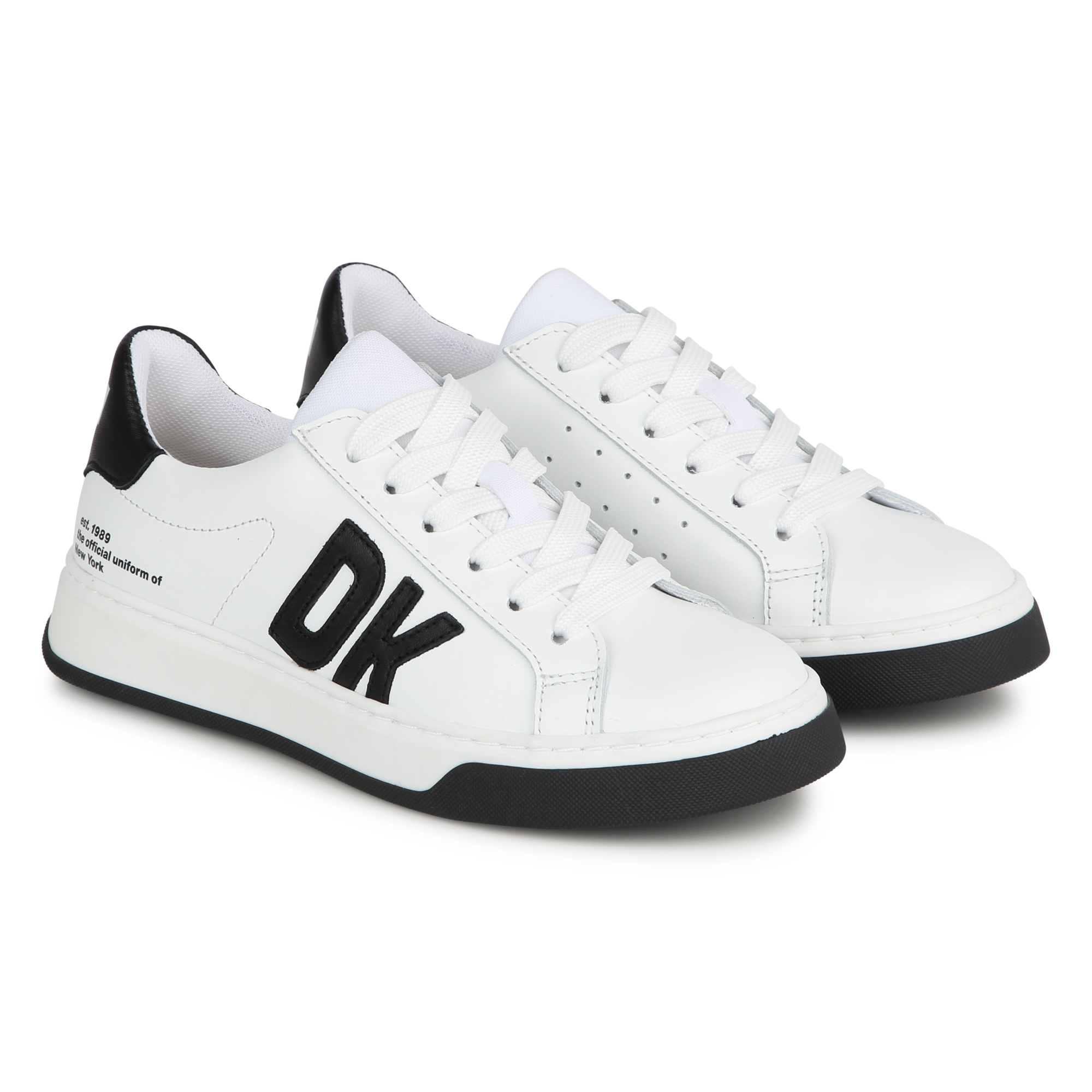 DKNY Leather lace-up sneakers for UNISEX | Kids around