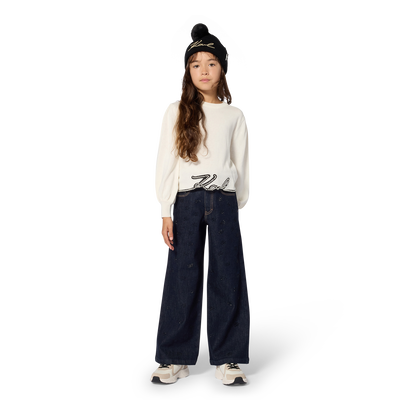 Denim pants KARL LAGERFELD KIDS GIRL