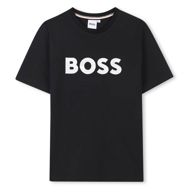 Embroidered cotton T-shirt BOSS 
                        BOY