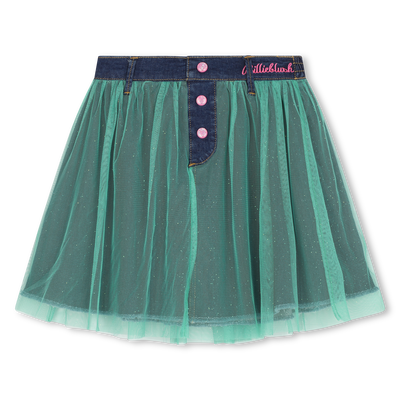 Bi-material press-stud skirt BILLIEBLUSH GIRL
