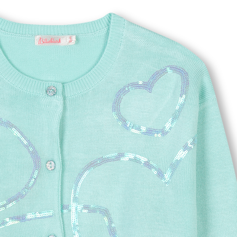 Sequin tricot cardigan BILLIEBLUSH 
                        GIRL