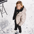 Reversible hooded down jacket KARL LAGERFELD KIDS 
                    BOY