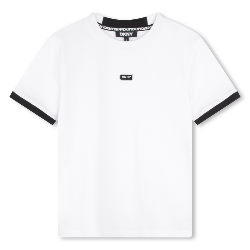 Two-tone cotton T-shirt DKNY 
                        UNISEX