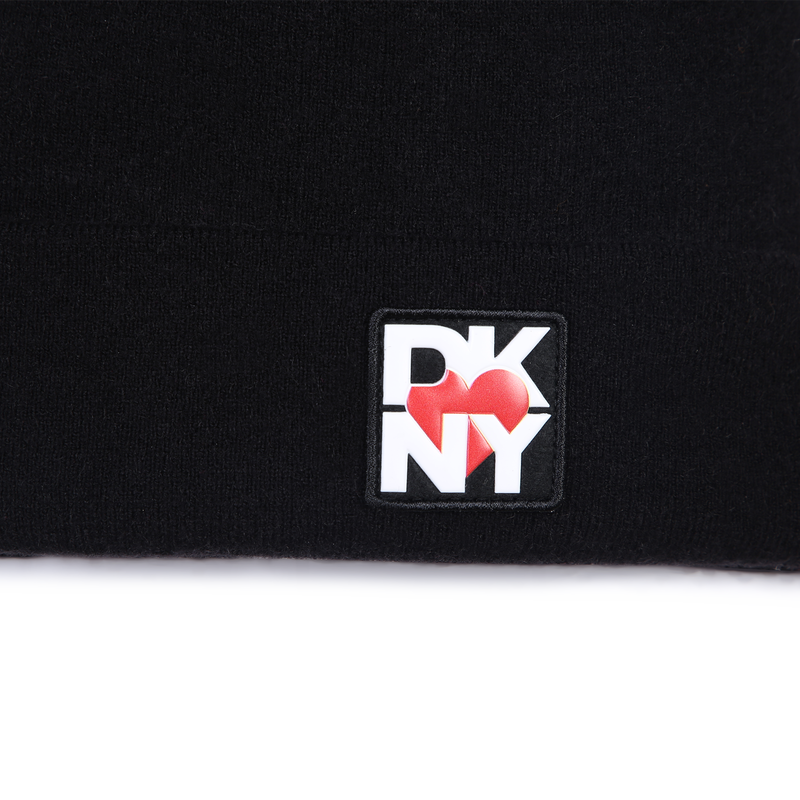Knitted hat with turn-up cuff DKNY 
                        GIRL