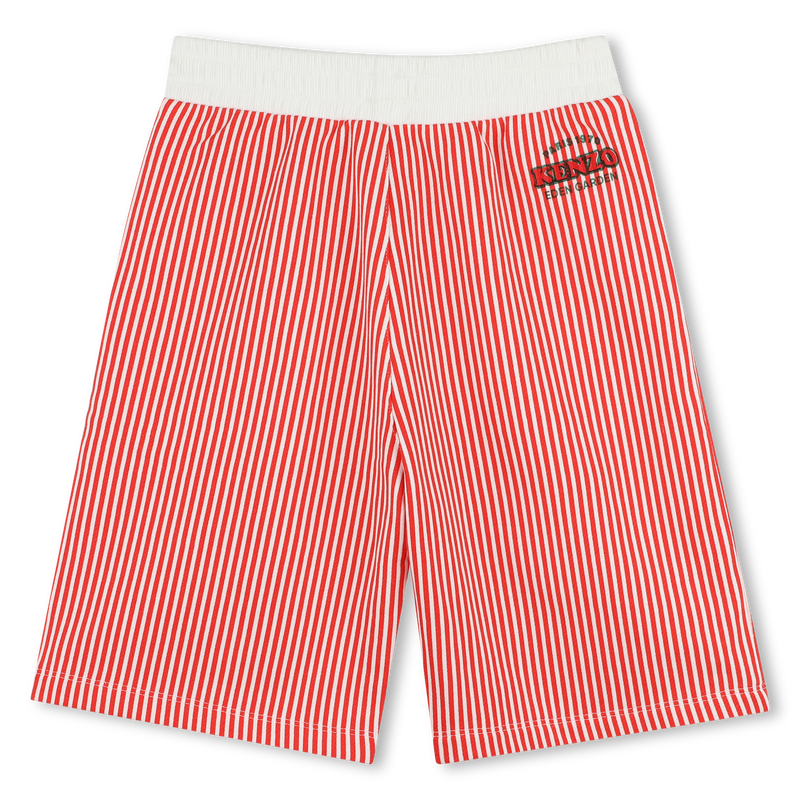 Striped cotton Bermuda shorts KENZO KIDS 
                        BOY