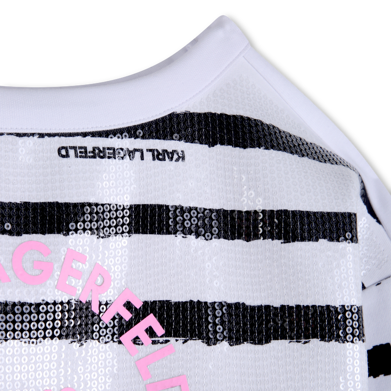 STRIPED SWEATSHIRT KARL LAGERFELD KIDS 
                        GIRL