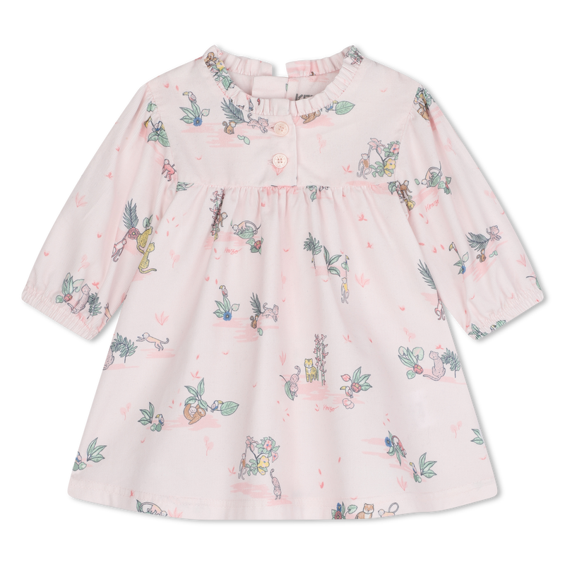 Cotton leggings and dress KENZO KIDS 
                        GIRL