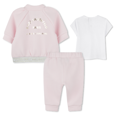 Three-piece jogging set KARL LAGERFELD KIDS GIRL