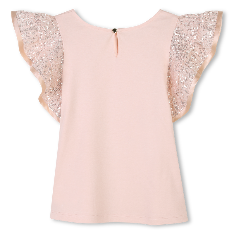 Sequin and frill T-shirt CHLOE 
                        GIRL