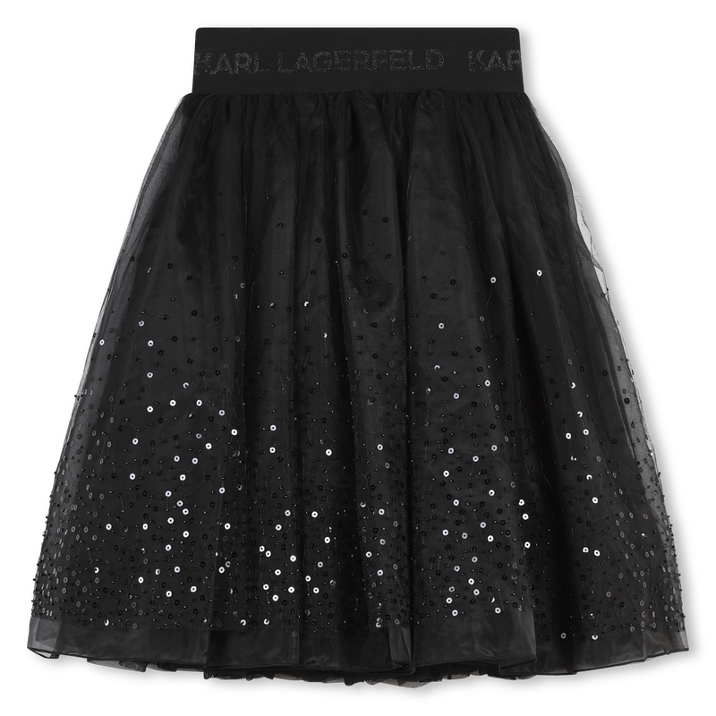 Tulle skirt with sequins KARL LAGERFELD KIDS 
                        GIRL